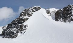 Der Unglückshang nahe der Oberwalderhütte